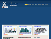 Tablet Screenshot of conceptarchitectsjaipur.com